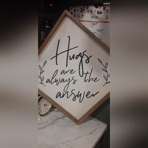Adorable Wood Canvas Quote Wall Sign